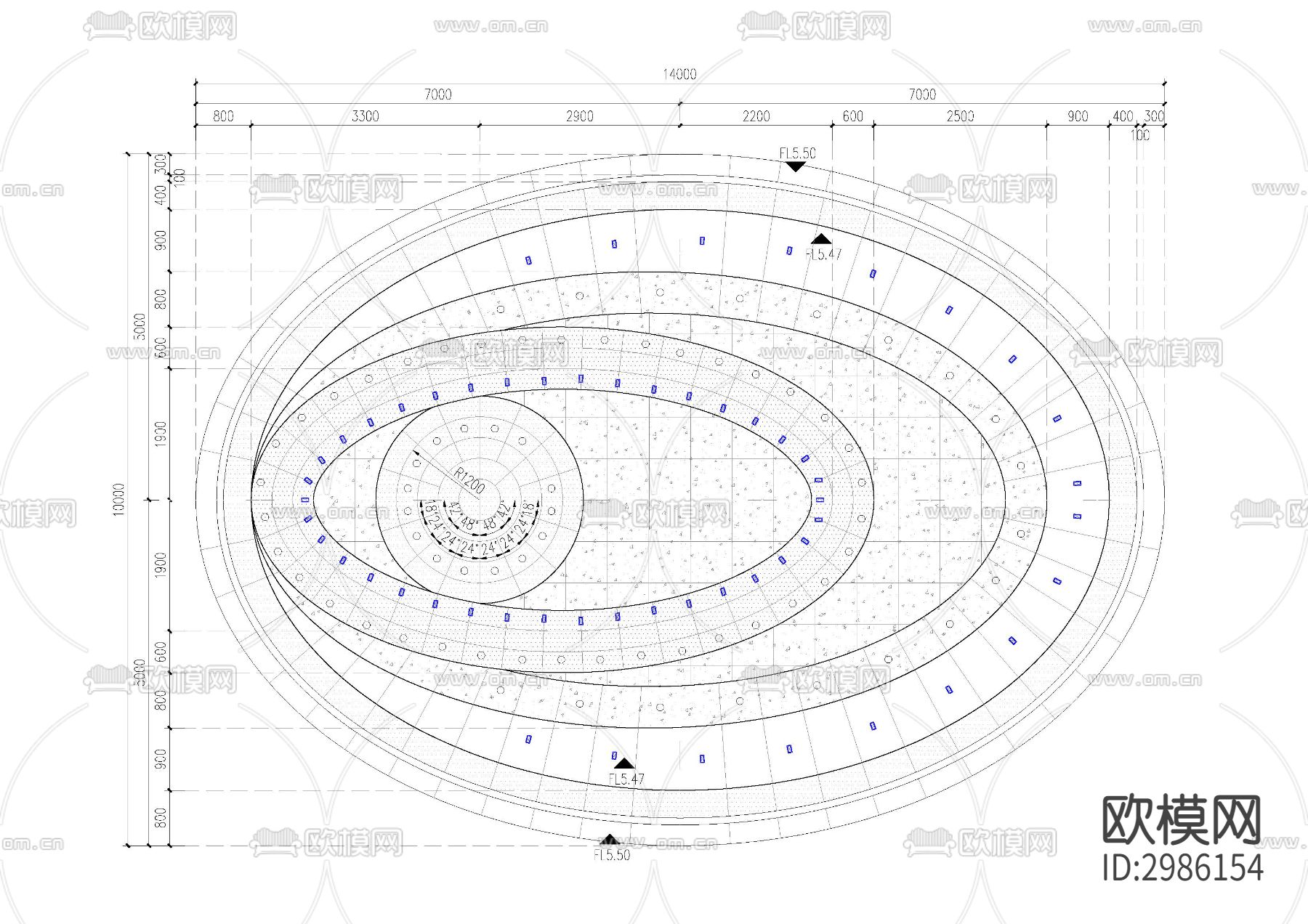 旱喷图纸cad大样图下载（渲染图2）