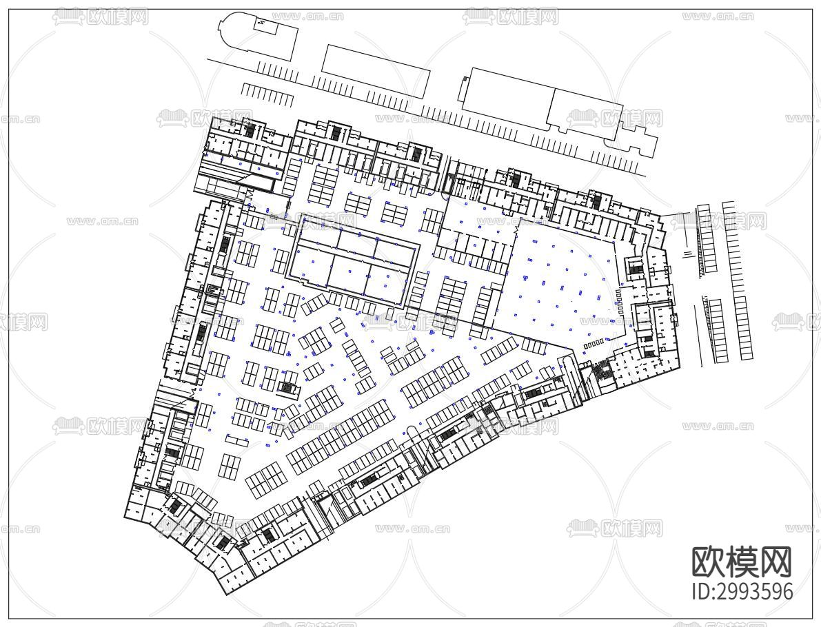 停车场cad平面图下载