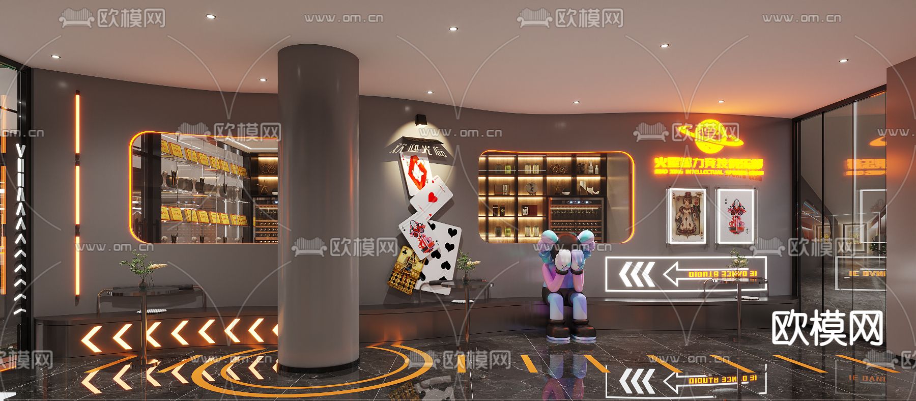 俱乐部 赌场 娱乐城3d模型下载（渲染图3）