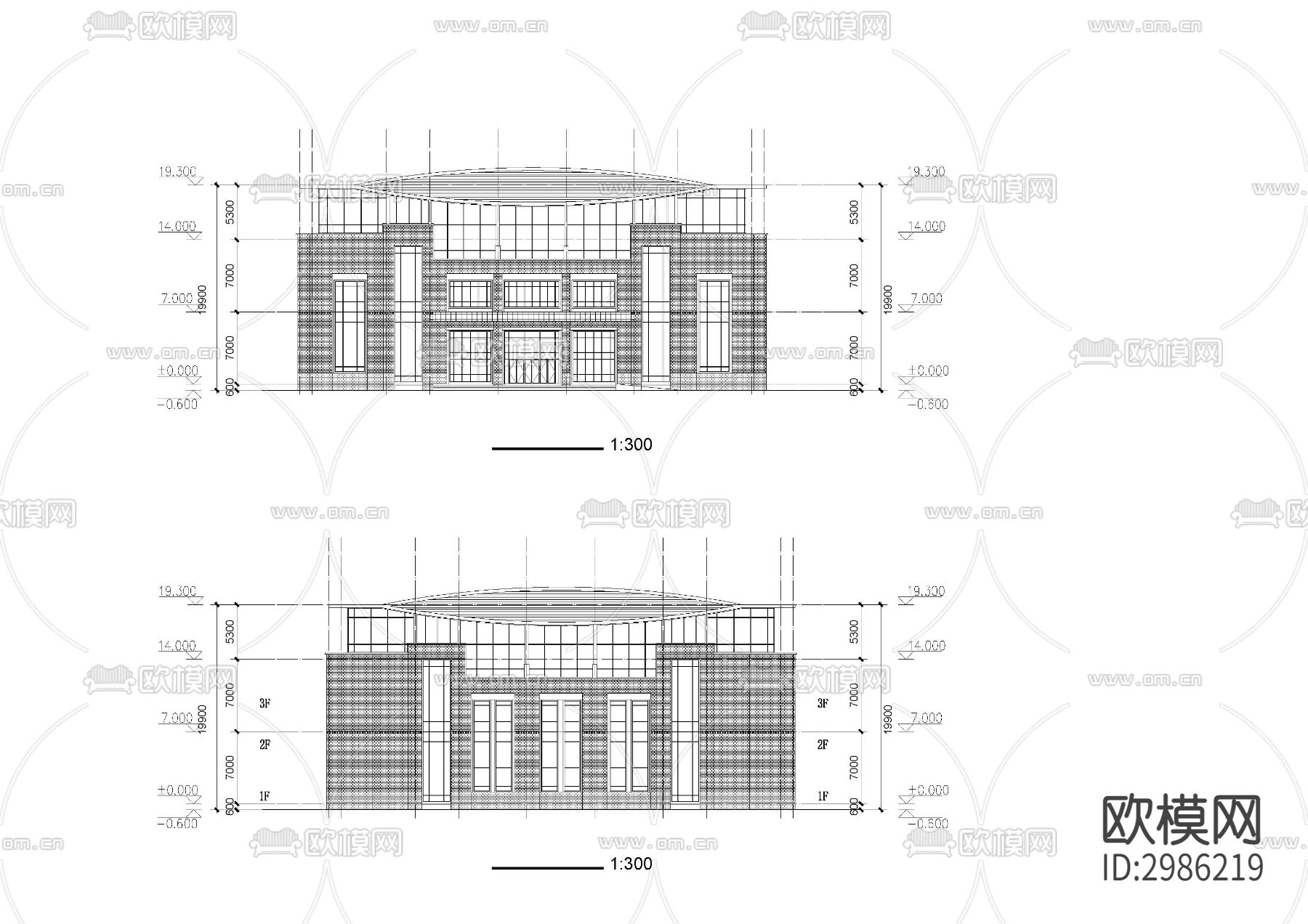 体育馆cad施工图下载（渲染图4）