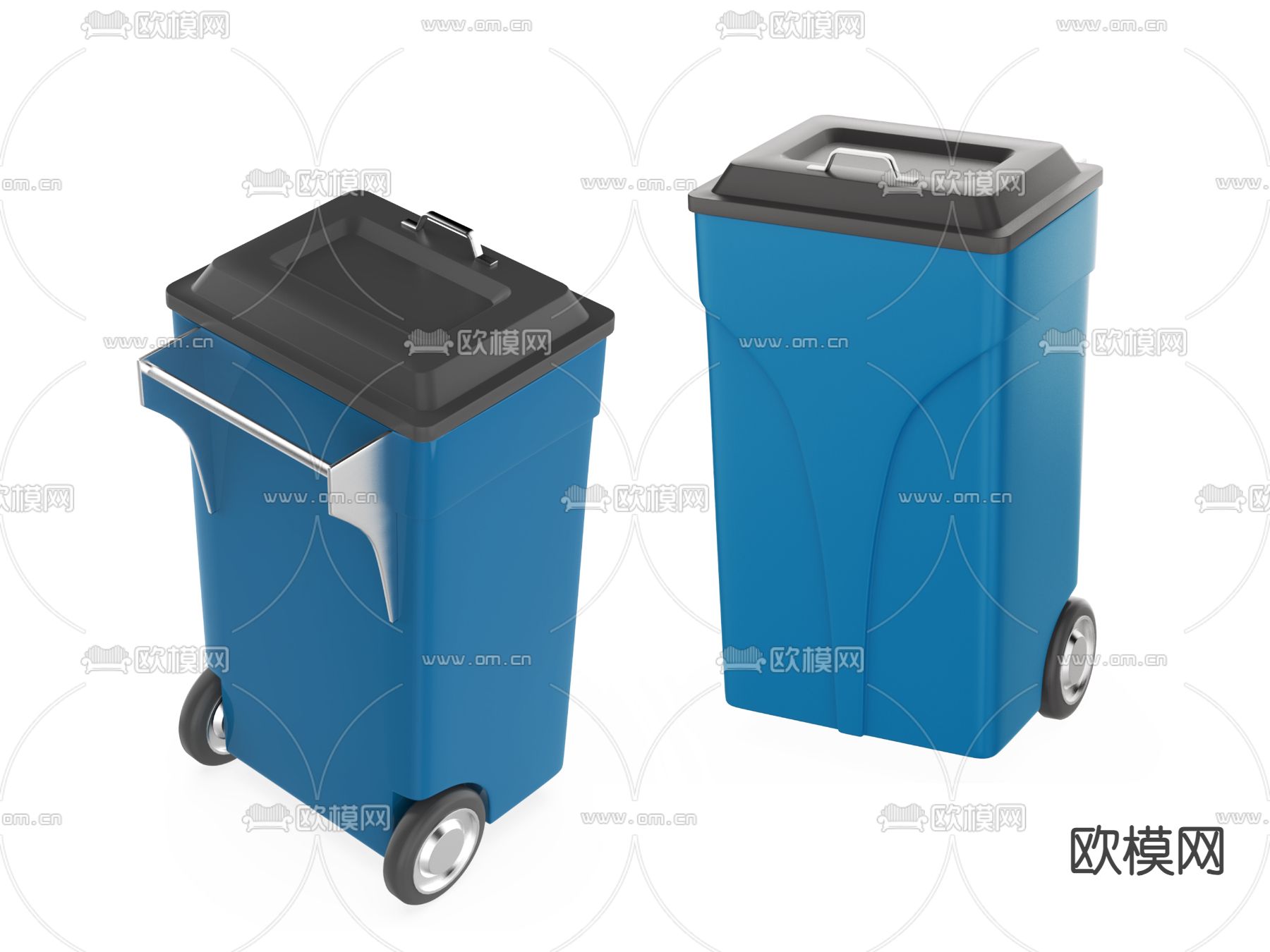 公共垃圾桶 垃圾箱3d模型下载