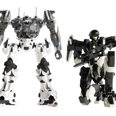  机器人 机甲 玩具 手办su模型 
