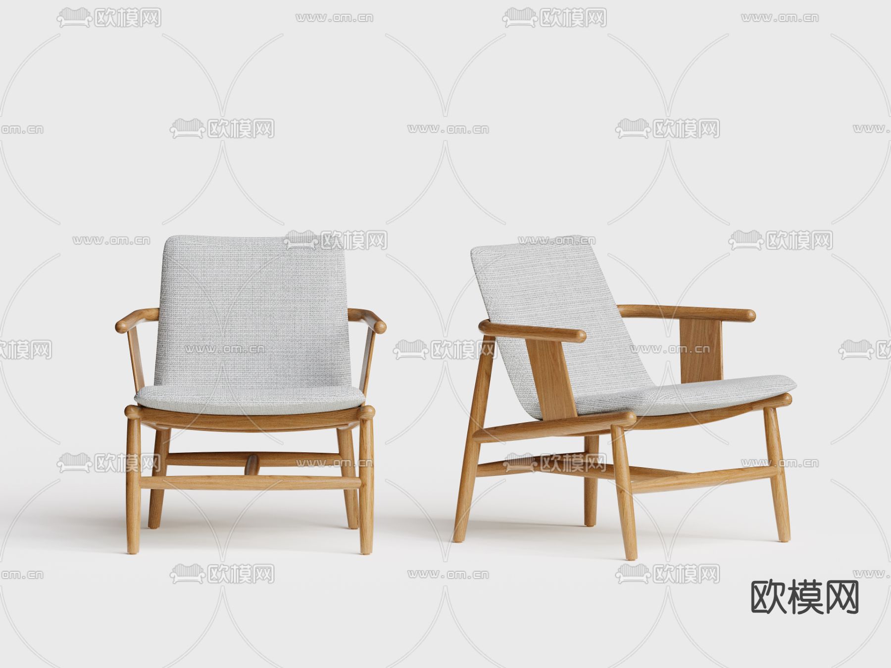 北欧椅子 休闲椅3d模型下载