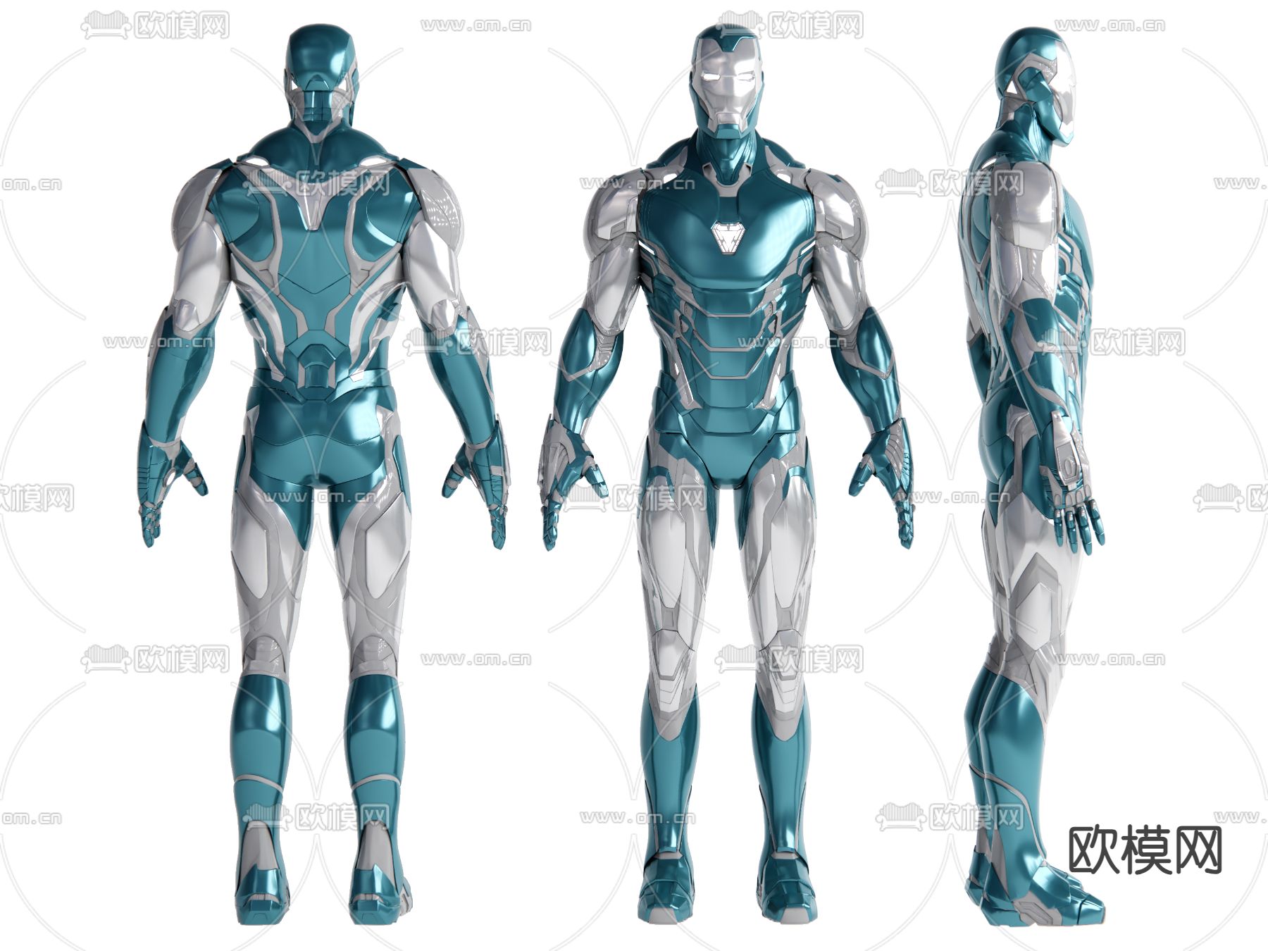 玩具 手办 钢铁侠 机甲 战甲su模型下载（渲染图1）