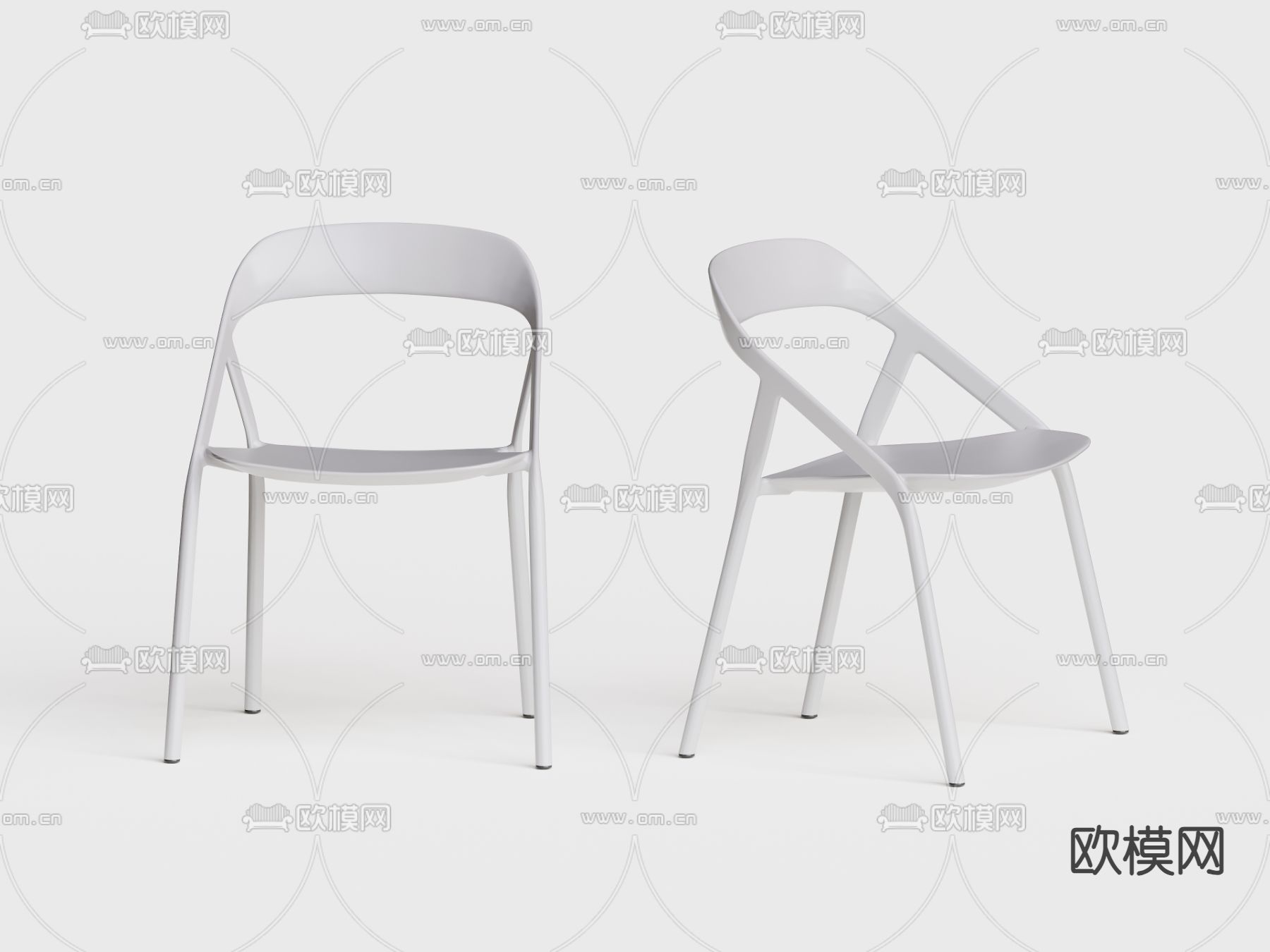 现代办公椅 班前椅3d模型下载