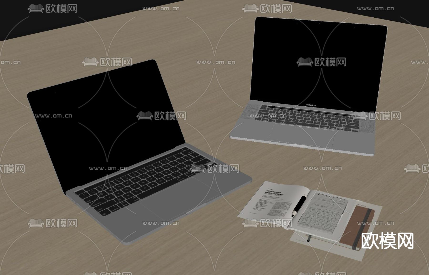 笔记本电脑su模型下载（渲染图1）