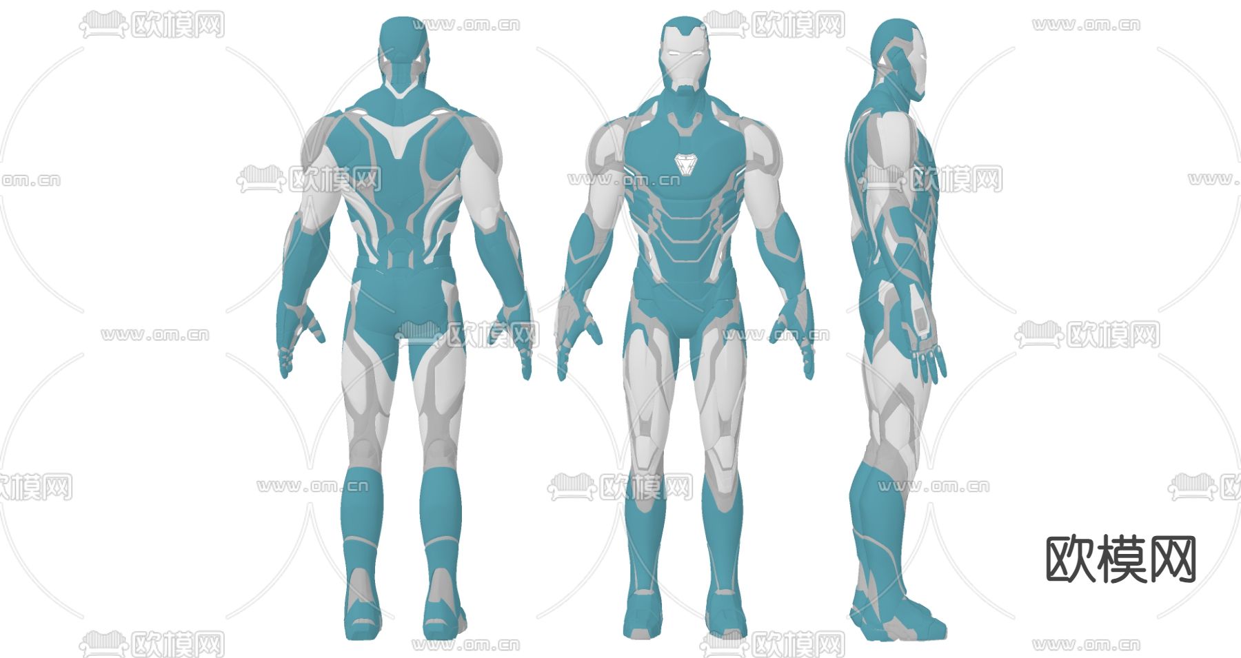 玩具 手办 钢铁侠 机甲 战甲su模型下载（渲染图2）