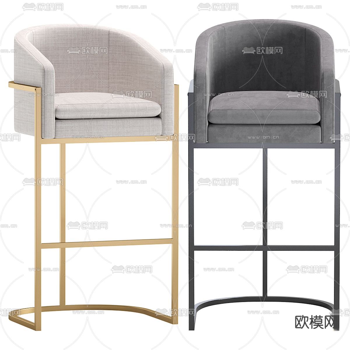吧椅 吧凳 高脚凳免费3d模型下载