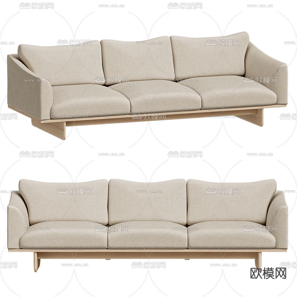 多人沙发 三人沙发 软体沙发3d模型下载
