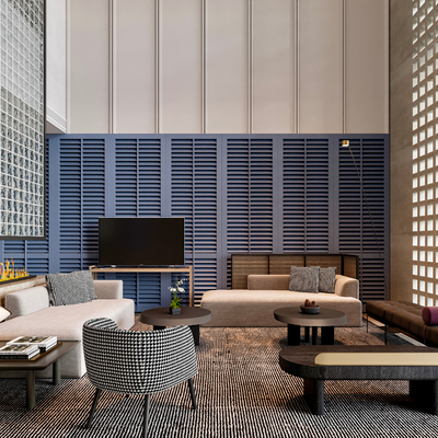  美容spa会所su模型 