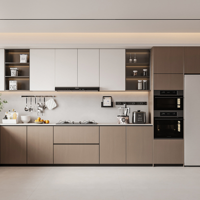  现代厨房 橱柜su模型 