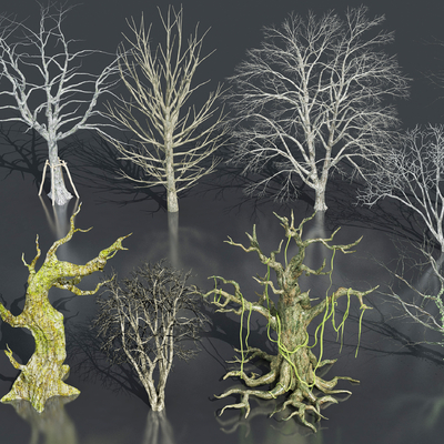  枯树 枯木 枯枝 树枝 树干su模型 