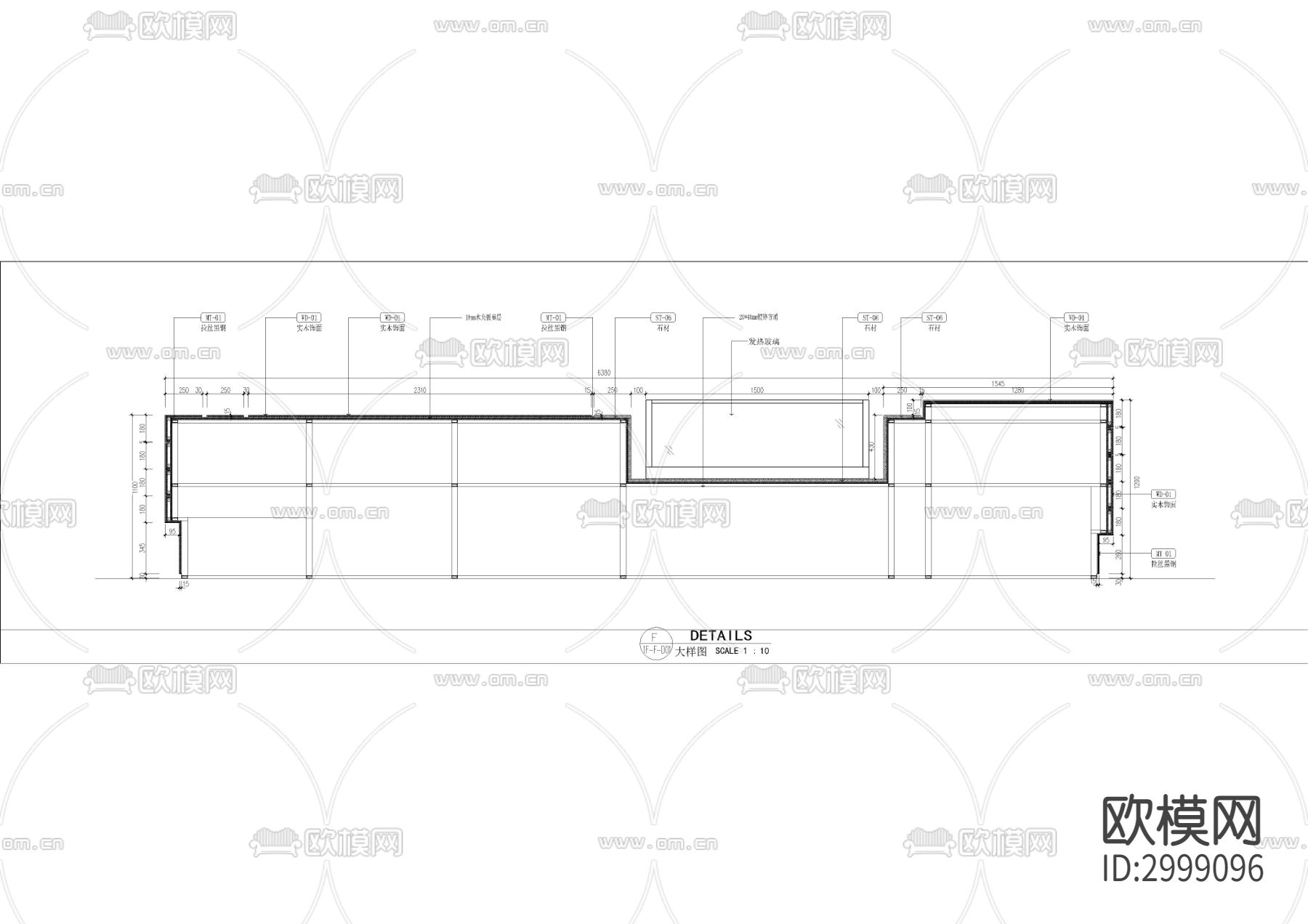 水吧多功能吧台cad大样图下载（渲染图4）
