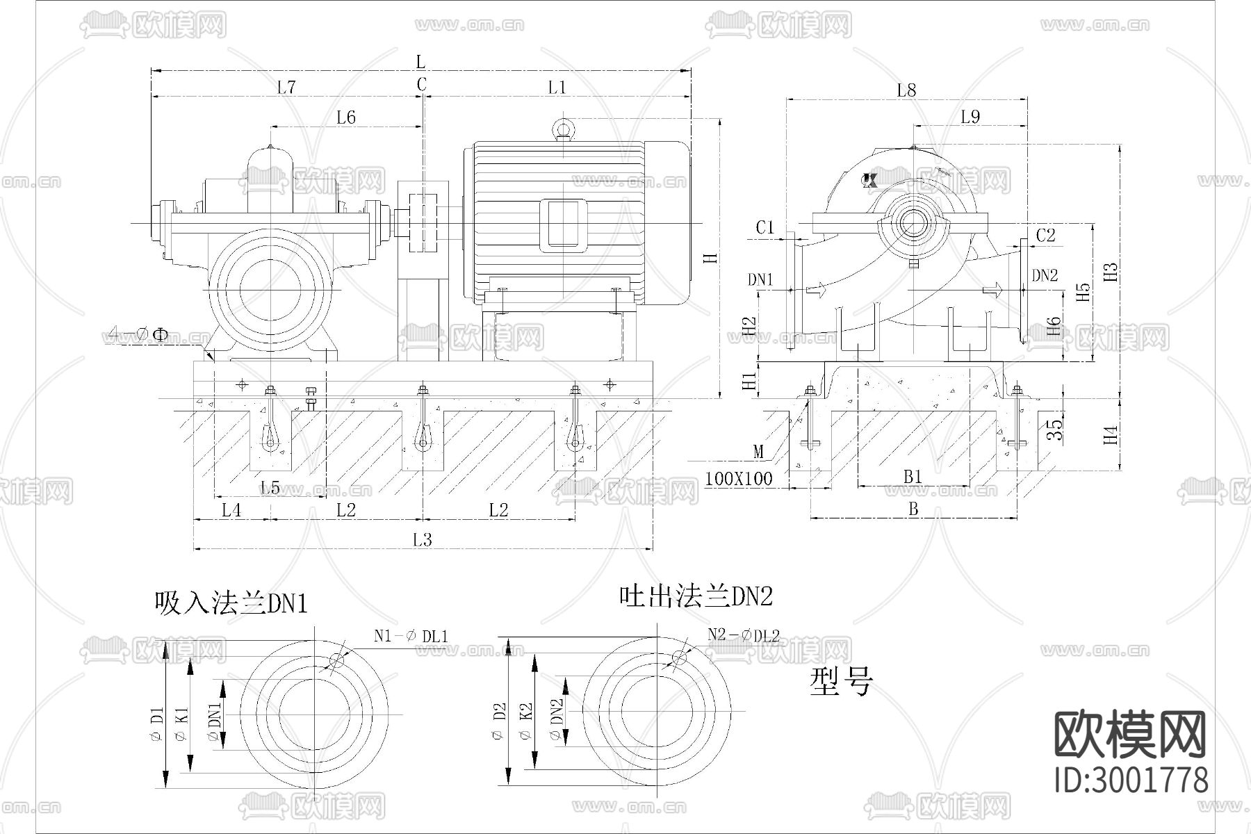 安防 消防 水电cad施工图下载（渲染图3）