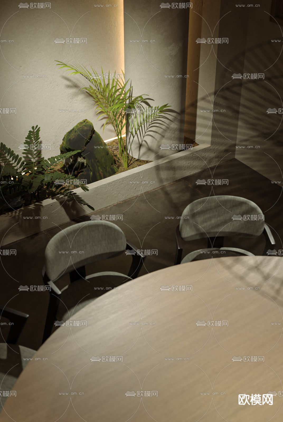 暗黑风包房 会所包厢3d模型下载（渲染图4）