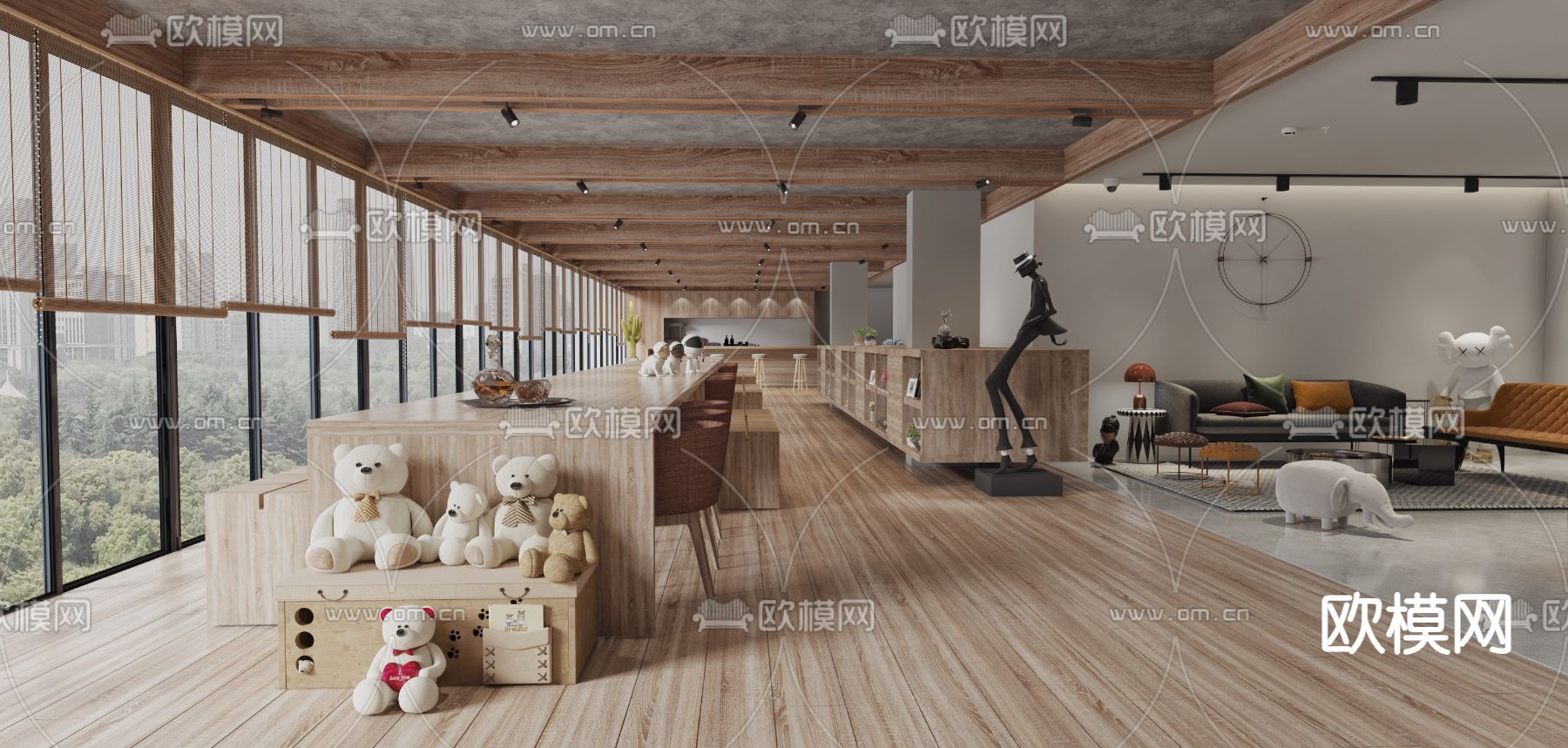 活动中心3d模型下载（渲染图1）