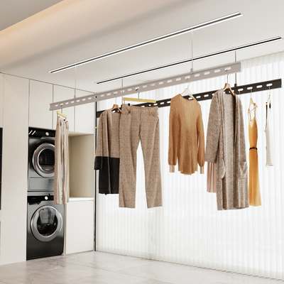  现代阳台 晾衣架su模型 