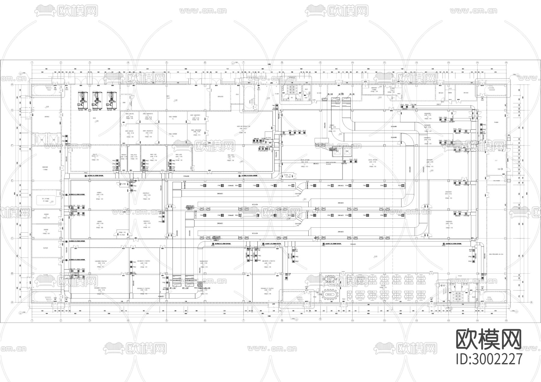 埃安新能源汽车有限公司自研电池试制线项目cad施工图下载（渲染图8）