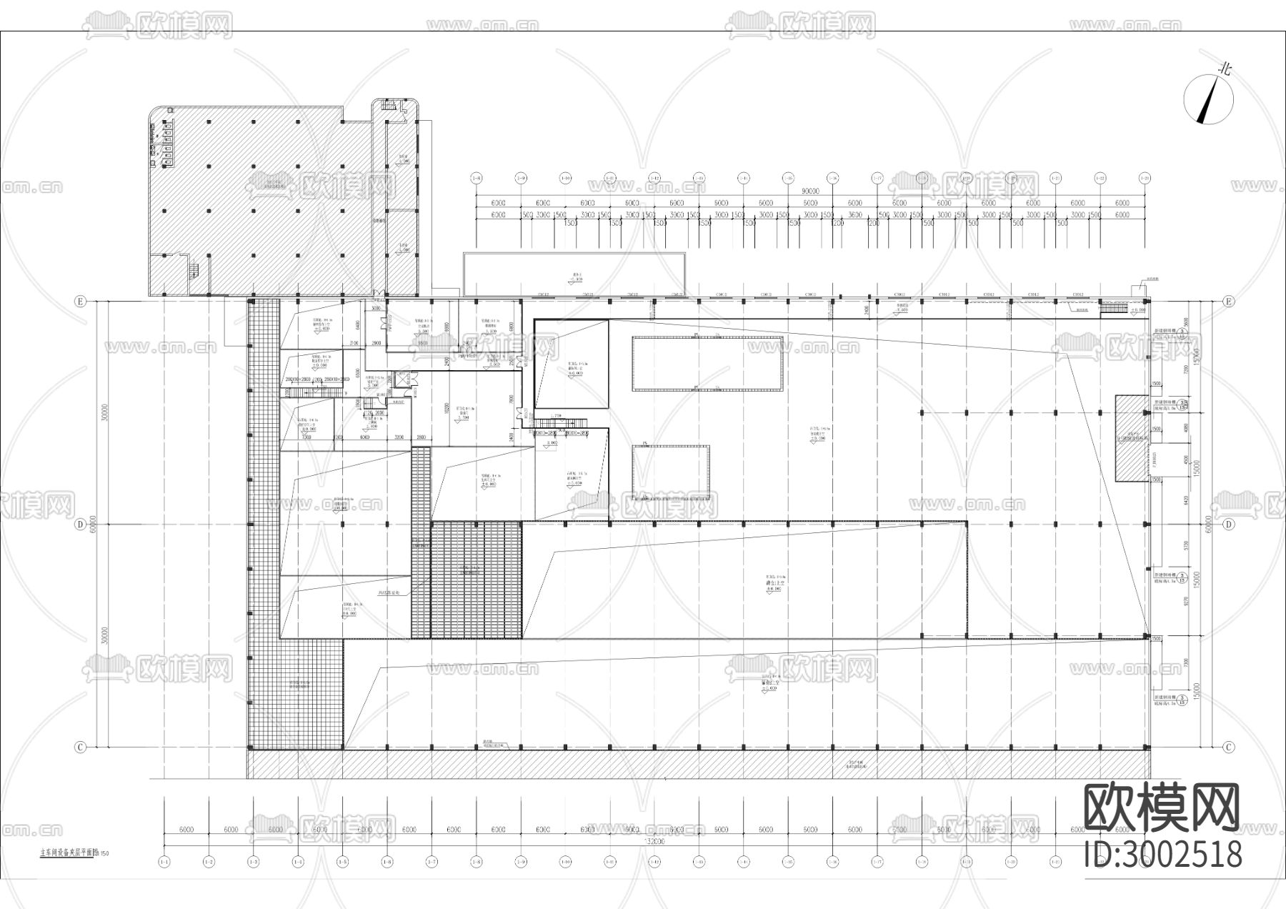 饮料线二期和智能立体仓、原料储存仓扩建项目cad施工图下载（渲染图5）