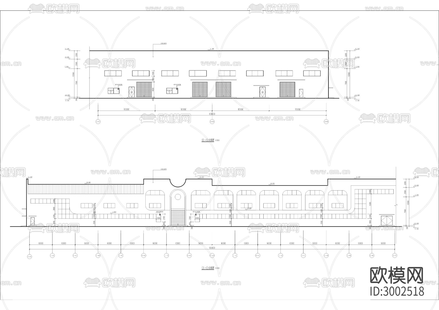 饮料线二期和智能立体仓、原料储存仓扩建项目cad施工图下载（渲染图1）