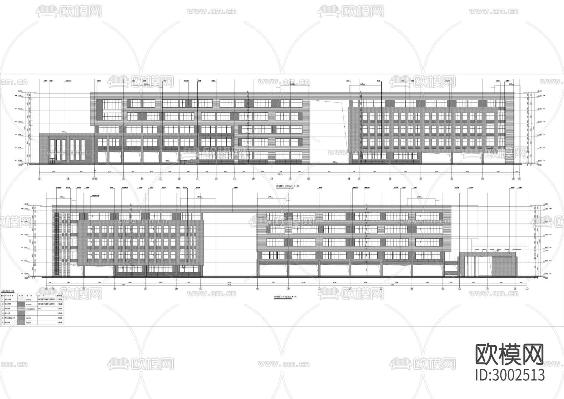 土地房产管理职业学校迁建工程cad施工图下载（渲染图4）