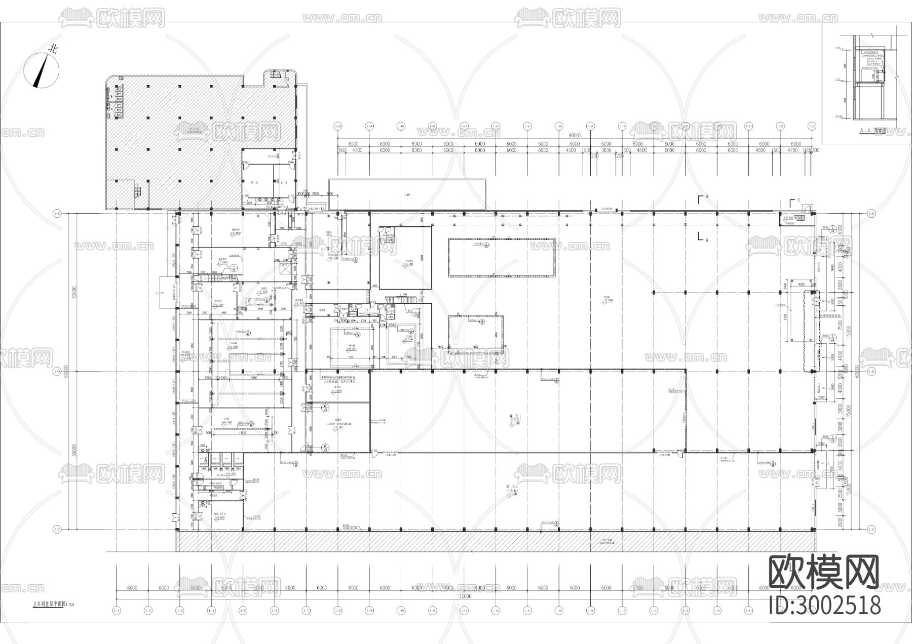 饮料线二期和智能立体仓、原料储存仓扩建项目cad施工图下载（渲染图6）