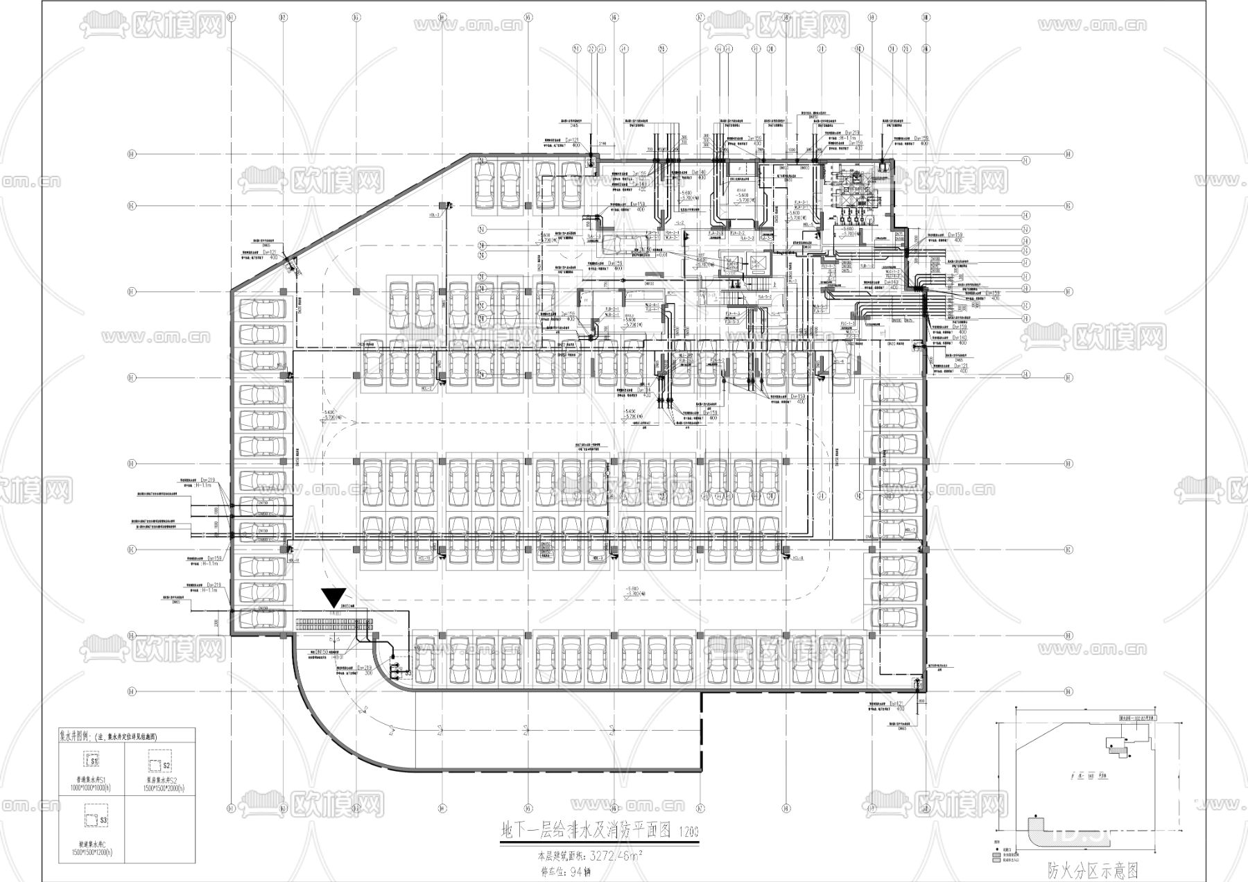 工业园区企业服务中心人才公寓cad施工图下载（渲染图8）