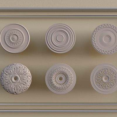  简欧灯盘su模型 