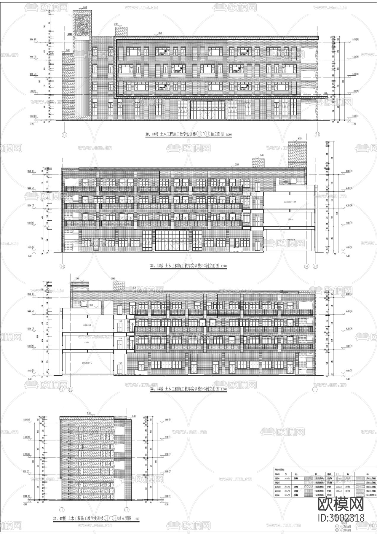 建筑工程职业学校迁建工程cad施工图下载（渲染图8）