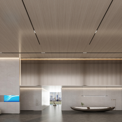  现代公司大堂su模型 