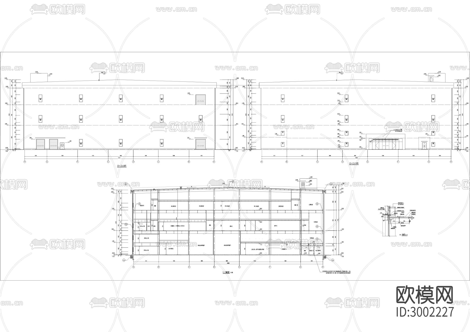 埃安新能源汽车有限公司自研电池试制线项目cad施工图下载（渲染图3）