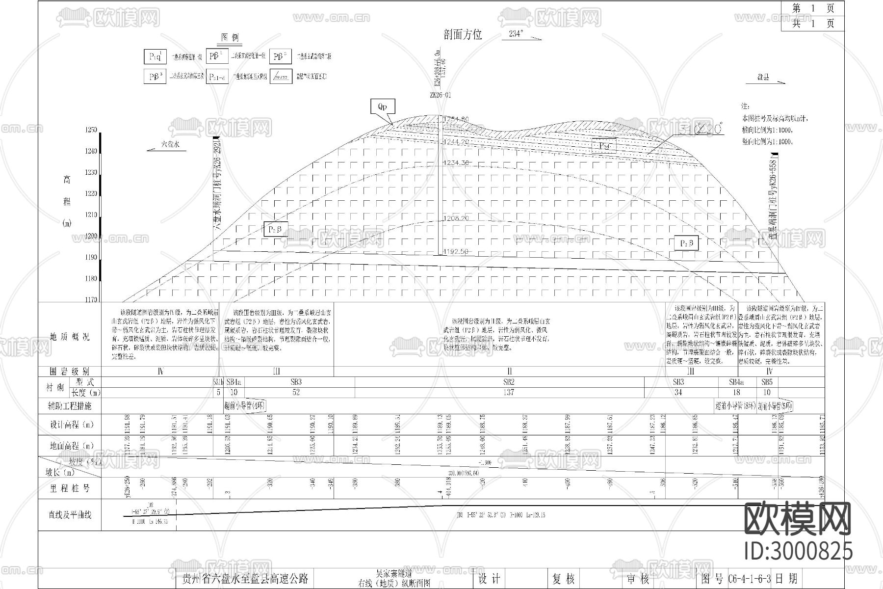 土木工程道路桥梁隧道设计cad施工图下载（渲染图10）