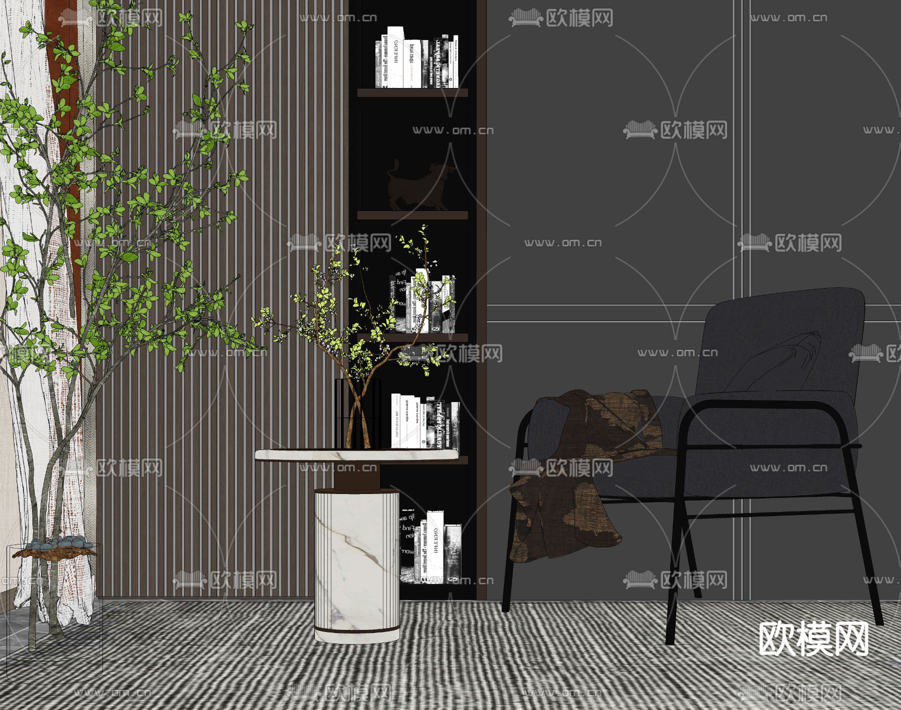 现代椅子 休闲椅u模型下载（渲染图2）