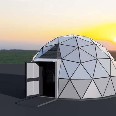  帐篷露营民宿su模型 