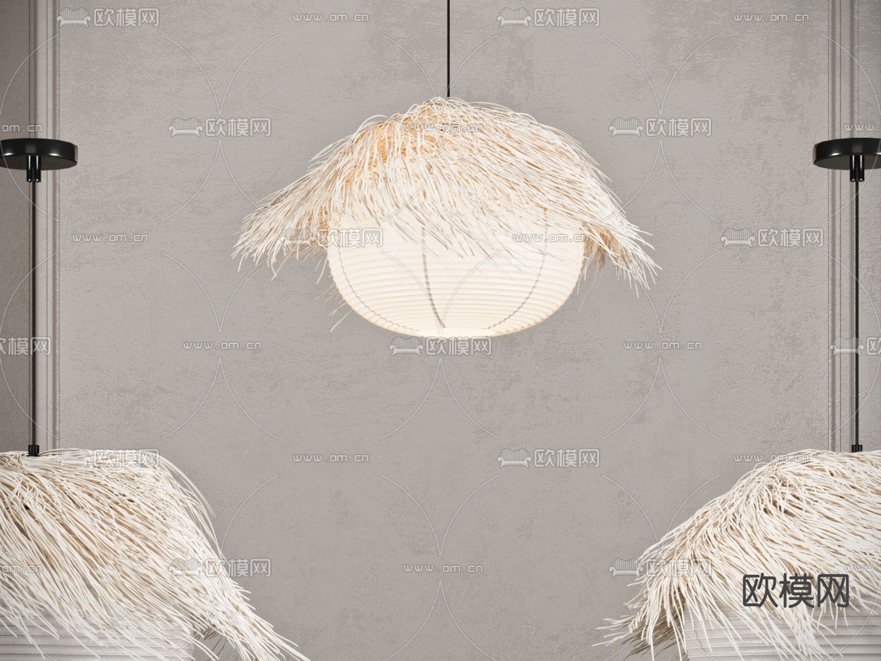 侘寂餐厅su模型下载（渲染图2）