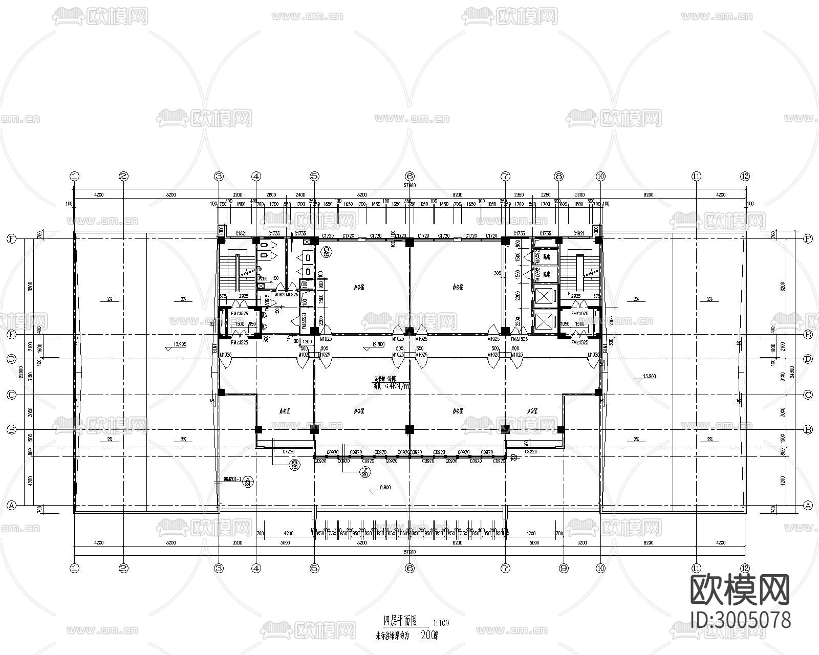 供电公司调度大楼建筑cad施工图下载（渲染图3）