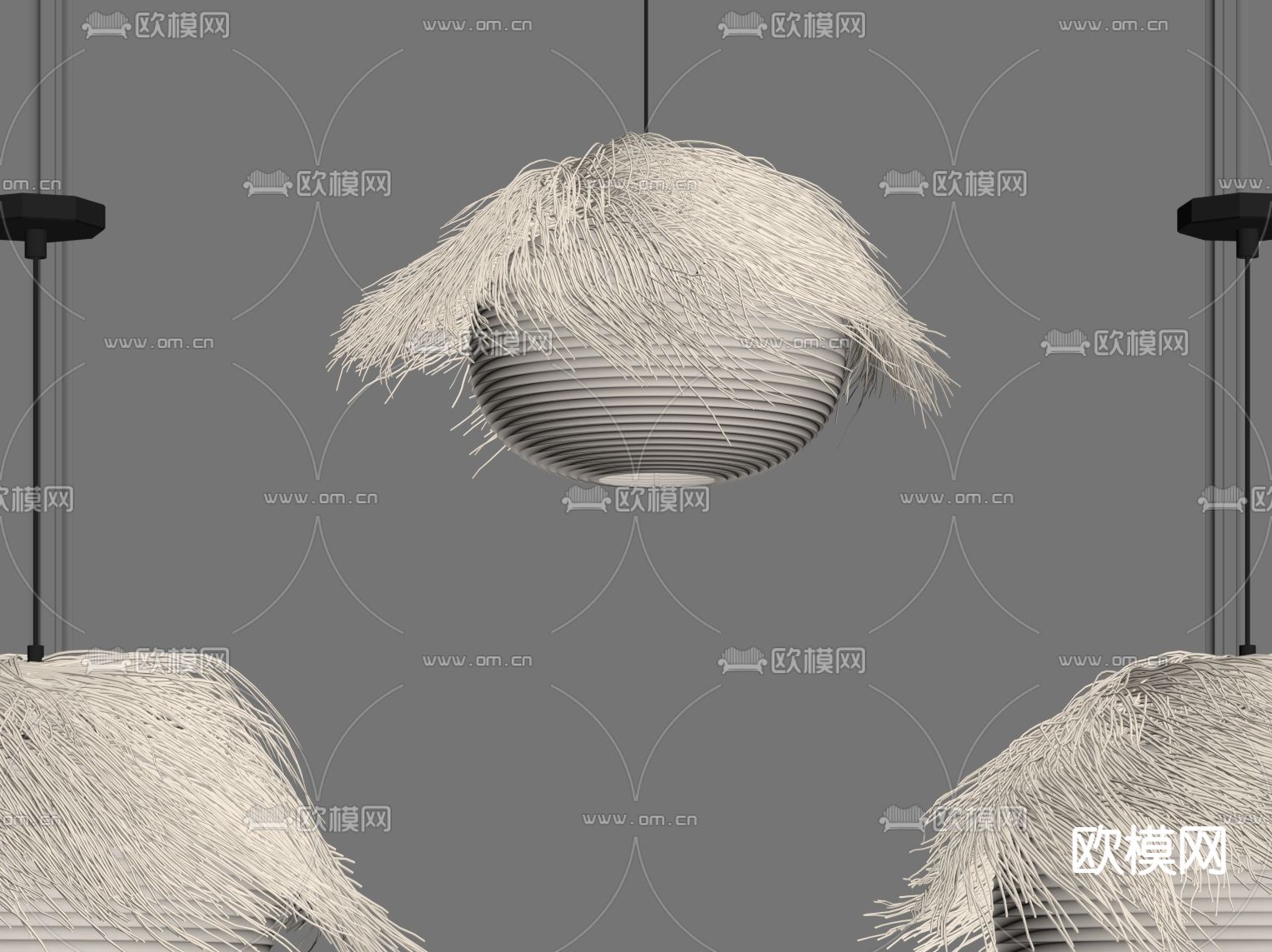 侘寂餐厅su模型下载（渲染图1）