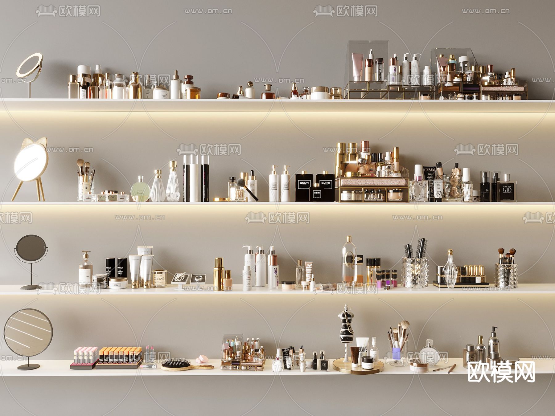 化妆品 护肤品 洗浴用品3d模型下载