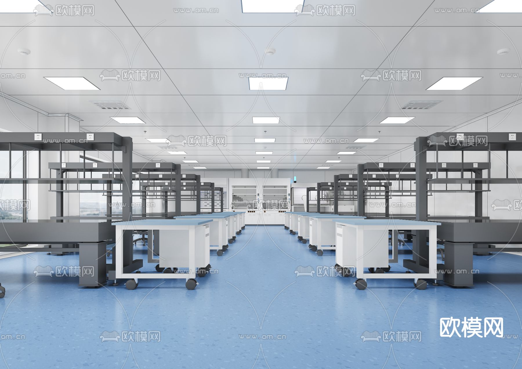 有机实验室3d模型下载（渲染图1）