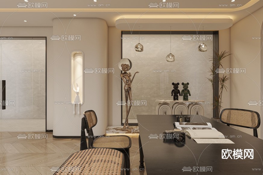 奢侈品专卖店 包包专卖店3d模型下载(渲染图5)