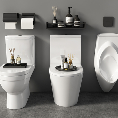  智能马桶 坐便器su模型 