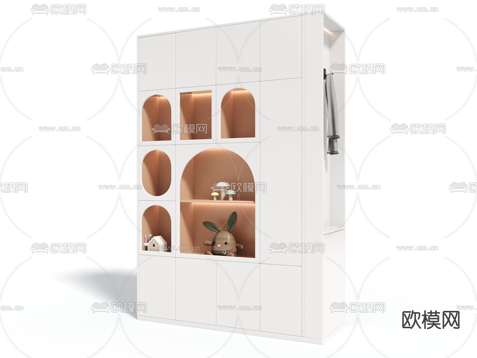 儿童柜 玩具柜 收纳柜3d模型下载