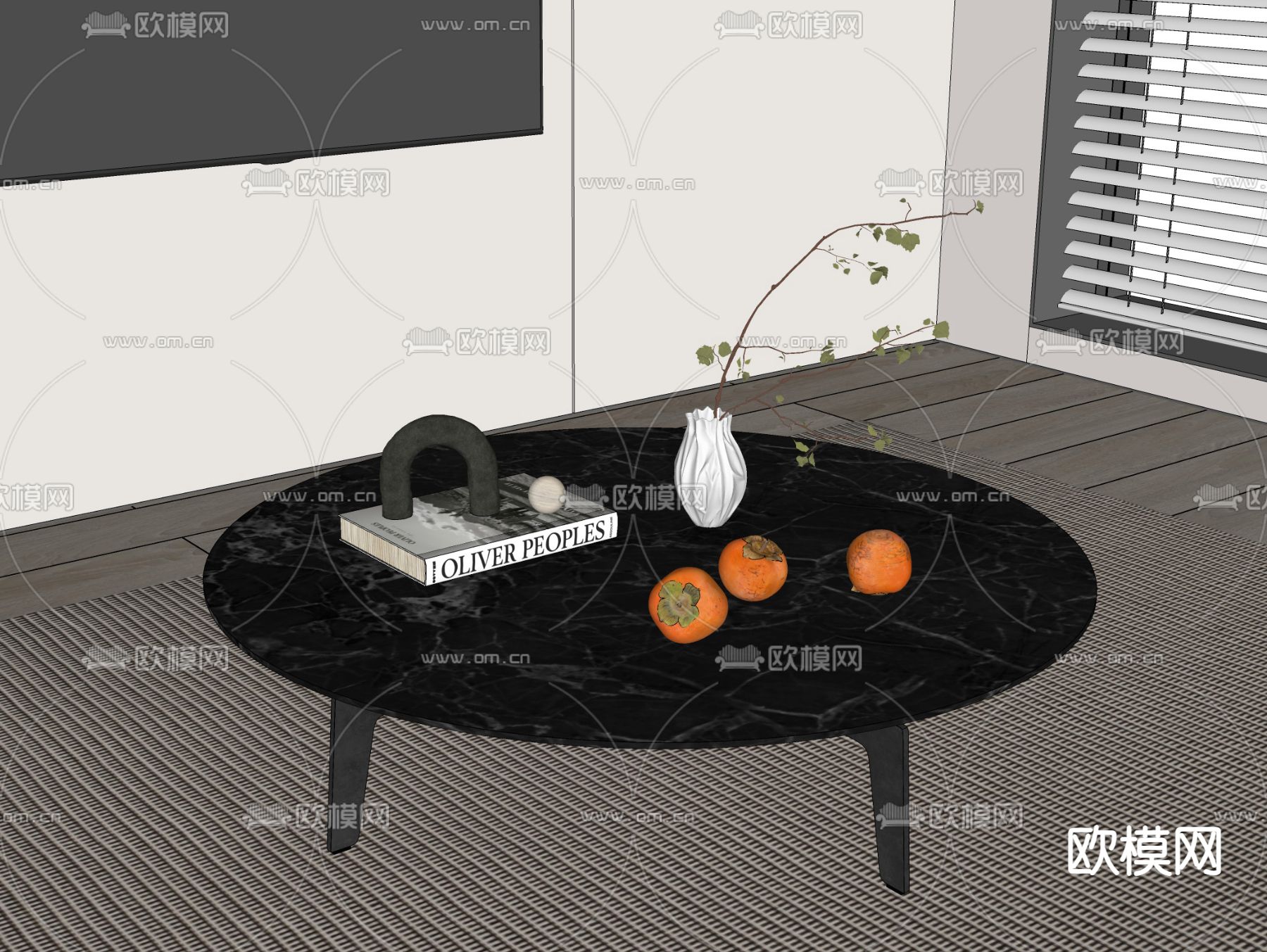 Poliform 茶几su模型下载（渲染图1）