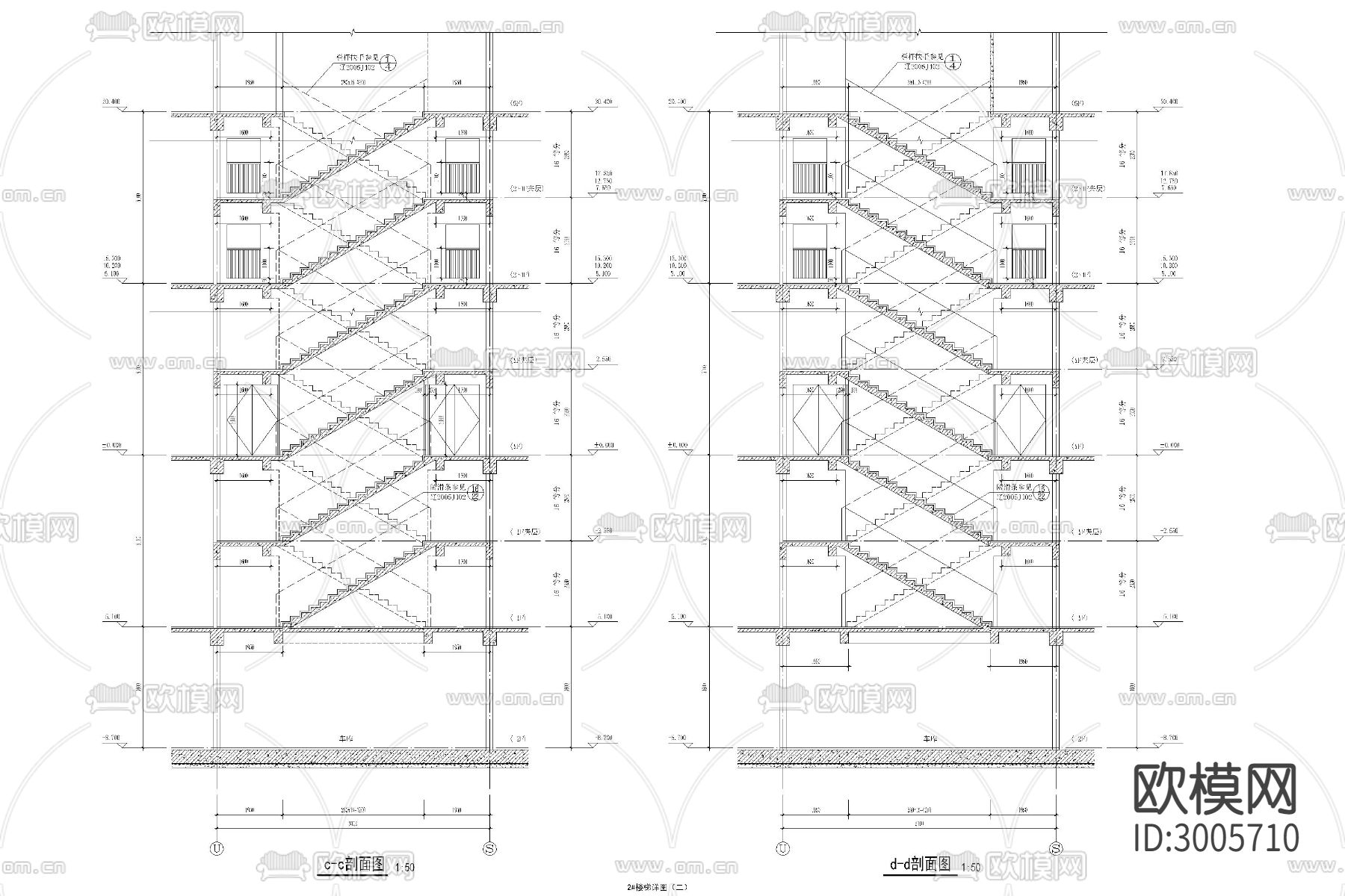电梯 货梯 客梯 观光电梯 机房 井道cad施工图下载（渲染图9）