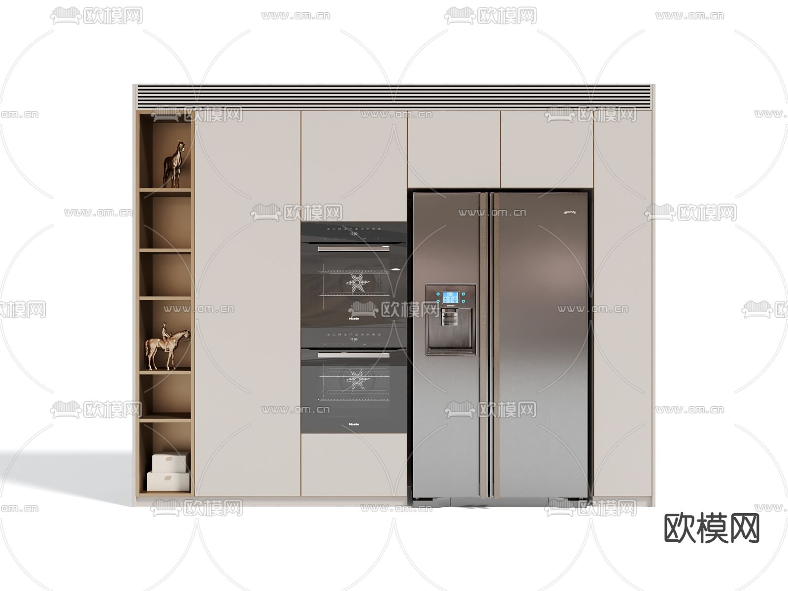 现代橱柜 餐边柜3d模型下载