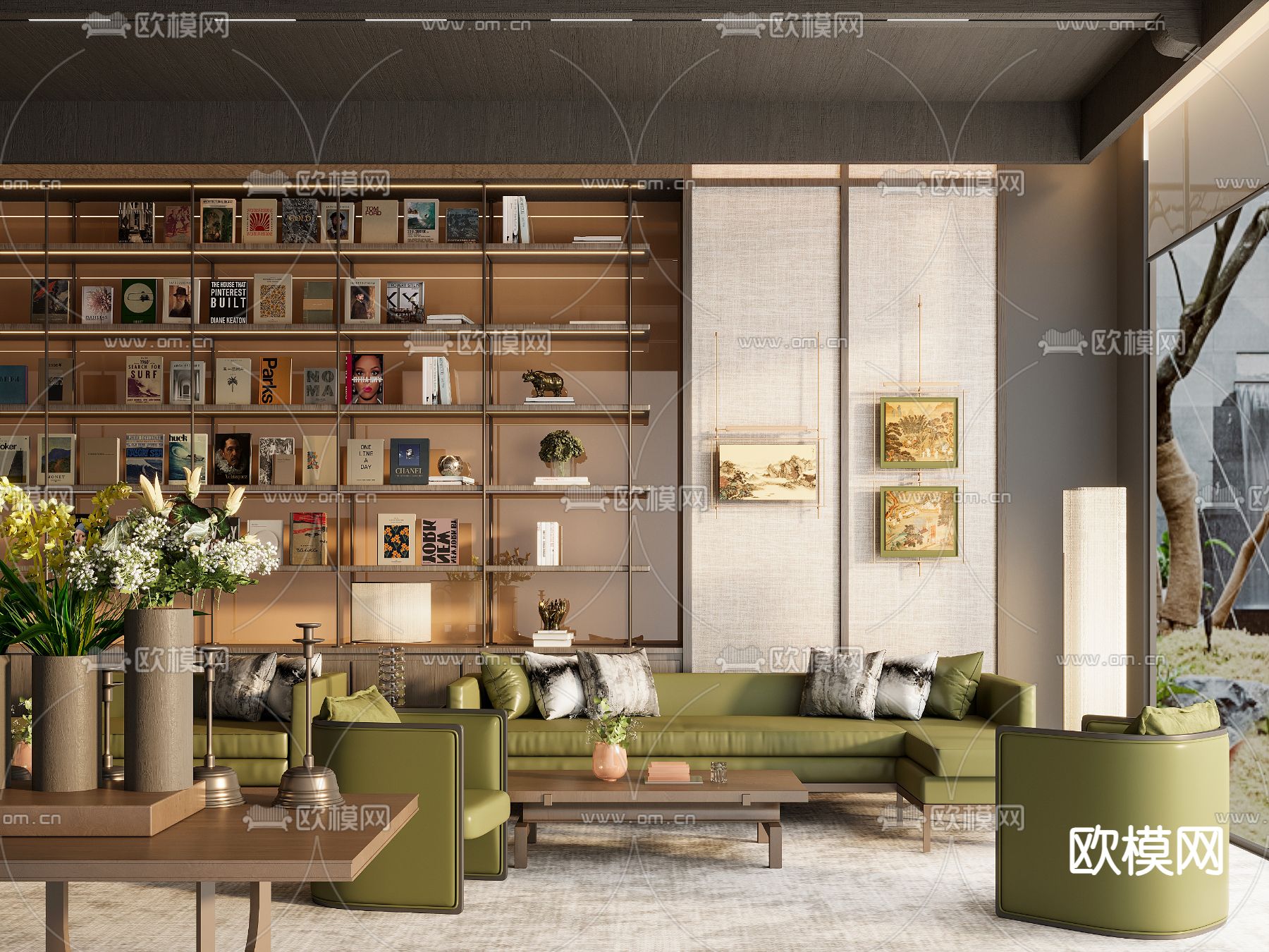 售楼处 接待大厅 VIP洽谈室3d模型下载