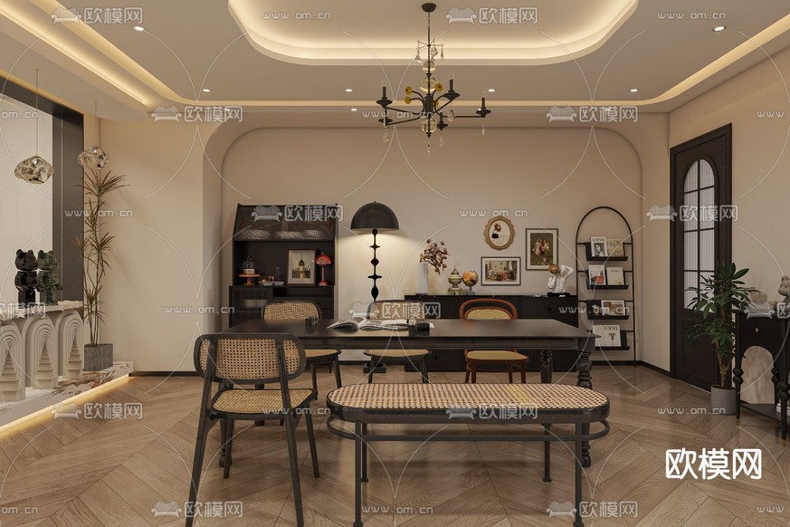 奢侈品专卖店 包包专卖店3d模型下载(渲染图6)