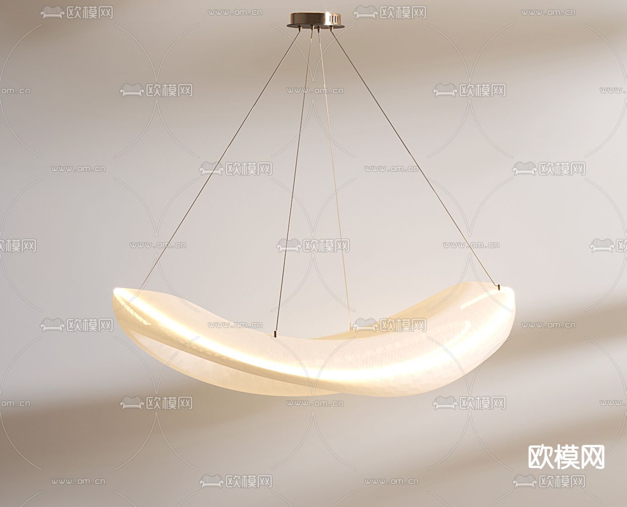 侘寂风吊灯su模型下载（渲染图1）