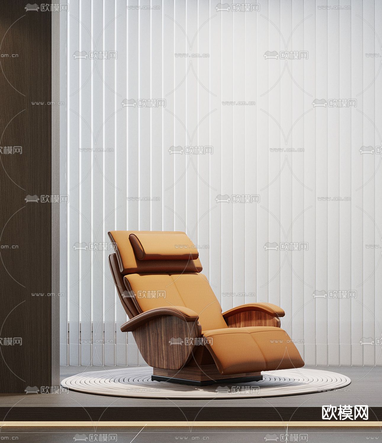 按摩椅su模型下载（渲染图2）