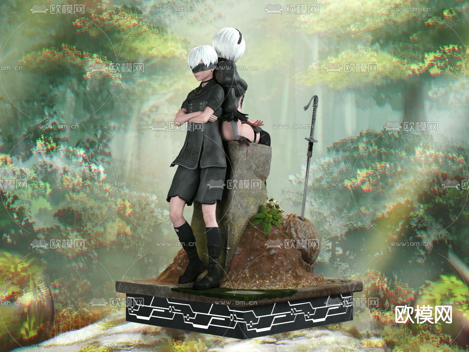 游戏人物 动漫人物3d模型下载（渲染图4）